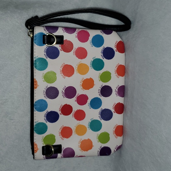 Betsey Johnson Polka Dot Be Kind Wristlet - Picture 2 of 12